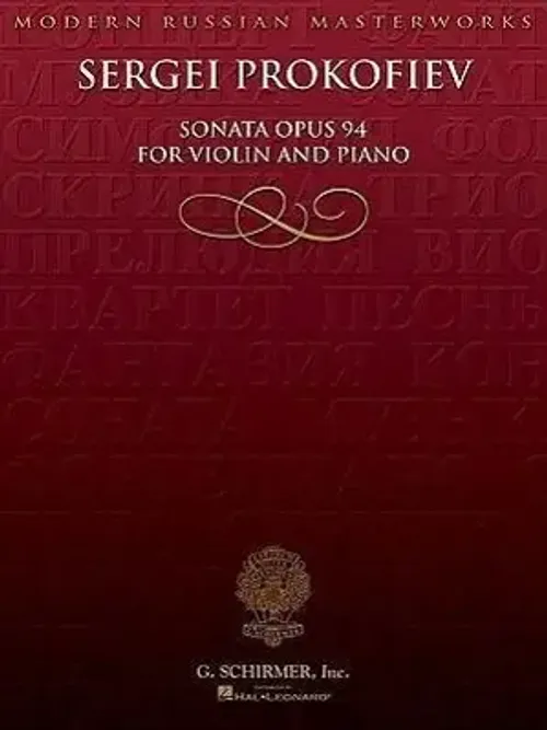 Sonata For Violin, No. 2, Op 94 | Violin And Piano | Sergei Prokofiev | Englisch-image